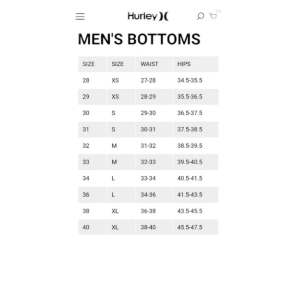 HURLEY Men's Boardshorts Stripe Flat Waistband No Mesh Shorts Swimwear Swimsuits - Picture 8 of 8